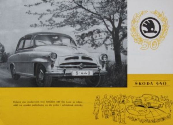 Skoda Modelprogram 1953 Carbrochure (4547)